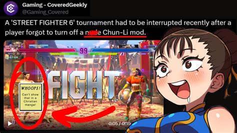 street fighter 6 chun li incident|Street Fighter 6 tournament interrupted by a nude。